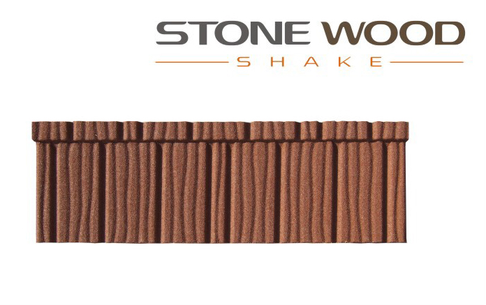 Stone wood shake ,metal tile for stone coated steel tile roof